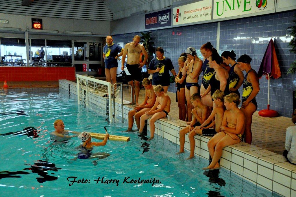 Spijkerslaan in het water